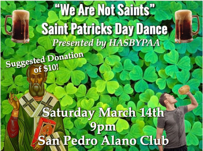We Are Not Saints – HASBYPAA - St. Patricks Day Dance 2020
